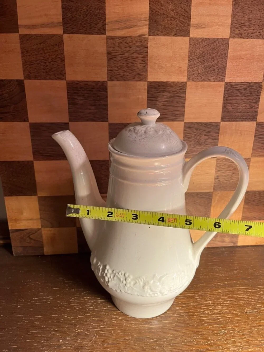 Teapot Coffee Pot with Grape Fruit Motif A992